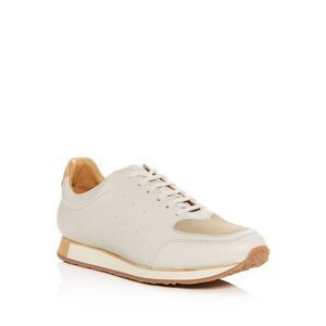 PARIS IN PARIS Mens Ivory No. 21 Round Toe Wedge Leather Athletic Sneakers 41